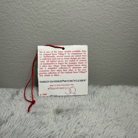 Department 56 The Original Snow Village “Harley-Davidson Motorcycle Shop” - Picture 16 of 16